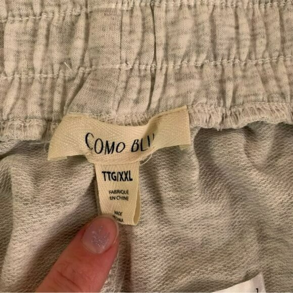 Como blu womens sweat shorts in light gray -XXL - Picture 6 of 10